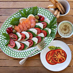 GS69S4 - Green Scallop Sandwich Plates - Set of 4 - Golden Rabbit Enamelware