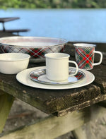 RCC92 - Cream Rolled Rim Mugs- Set of 4 - Golden Rabbit Enamelware