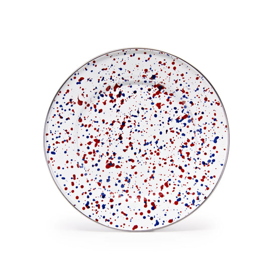 AM07S4 - Set of 4 Americana Dinner Plates - Golden Rabbit Enamelware