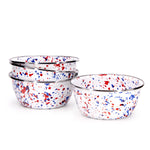 AM61S4 - Set of 4 Americana Salad Bowls - Golden Rabbit Enamelware