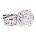 AM61S4 - Set of 4 Americana Salad Bowls - Golden Rabbit Enamelware