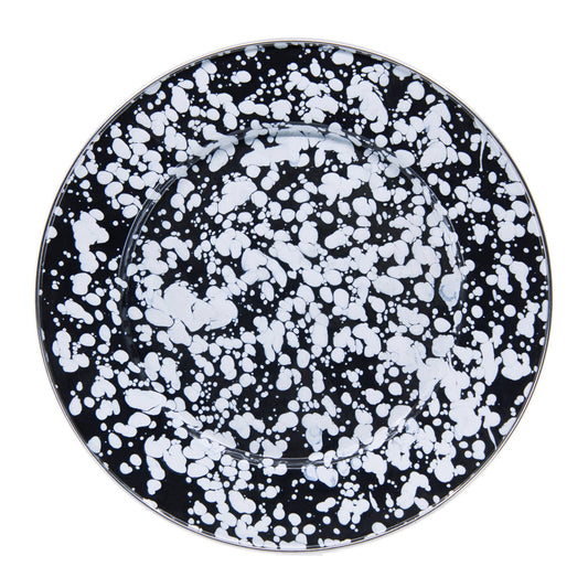 BL07S4 - Black Swirl Dinner Plates - Set of 4 3