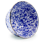 CB89 - Cobalt Swirl Large Salad Bowl - Golden Rabbit Enamelware