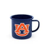 CK112NVY-AU01 - Auburn Enamelware 16oz Mug, Navy Speckle - Golden Rabbit Enamelware