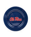U of Mississippi Enamelware Dinner Plates, Navy Speckle, Set of 4