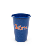 U of Florida Enamelware 14oz Tumblers, Medium Blue Speckle, Set of 2