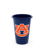 CK93NVY-AU01-2 - Auburn Enamelware 14 oz Tumblers, Navy Speckle, Set of 2 - Golden Rabbit Enamelware