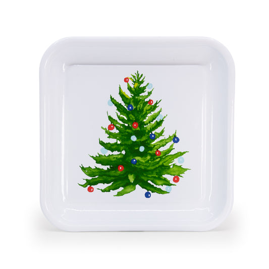 Christmas Tree Square Trays - Set of 2