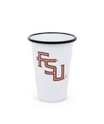 Florida State Enamelware 14oz Tumblers, Black Rim, Set of 2