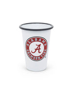 U of Alabama Enamelware 14oz Tumblers, Grey Rim, Set of 2