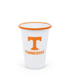 U of Tennessee Enamelware 14oz Tumblers, Orange Rim, Set of 2