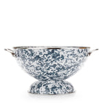 GYCOLS - Grey Swirl Set Of Colanders - Golden Rabbit Enamelware