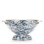 GYCOLS - Grey Swirl Set Of Colanders - Golden Rabbit Enamelware