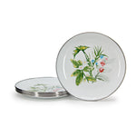 HB69S4 - Herbs Sandwich Plates - Set of 4 - Golden Rabbit Enamelware