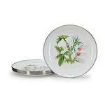 HB69S4 - Herbs Sandwich Plates - Set of 4 - Golden Rabbit Enamelware