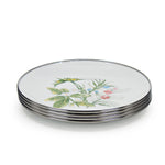 HB69S4 - Herbs Sandwich Plates - Set of 4 - Golden Rabbit Enamelware