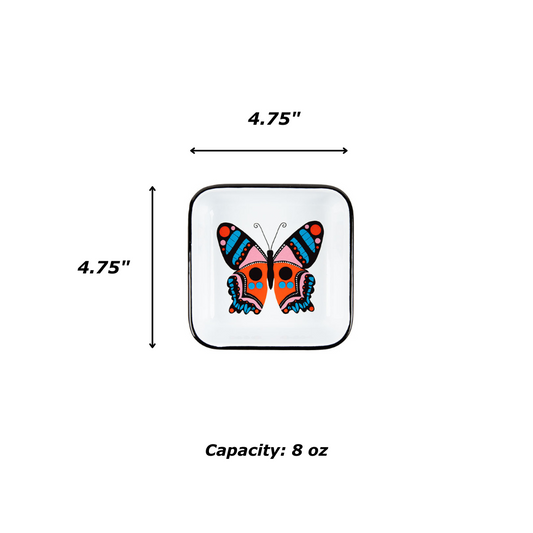 Lisa Congdon x CCH Small Square Tray, Butterfly