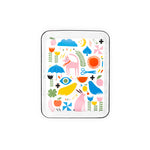 Lisa Congdon x CCH Pink Dog Small Rectangle Tray, Black Rim