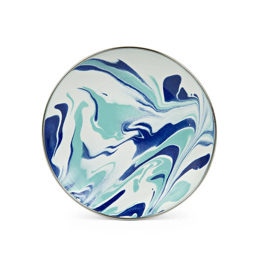 LG62S4 - Lagoon Appetizer Plates- Set of 4 - Golden Rabbit Enamelware