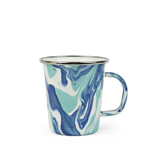 LG66S4 - Lagoon 16 oz Latte Mugs - Set of 4 - Golden Rabbit Enamelware