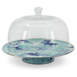 LG76 - Lagoon Cake Plate - Golden Rabbit Enamelware