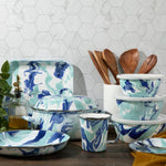 LG21 - Lagoon Medium Tray - Golden Rabbit Enamelware