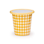 Max Humphrey x CCH Plaid 10 oz Short Tumblers, Blue, Set of 4
