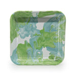 MM09S2 - Modern Monet Square Trays - Set of 2 - Golden Rabbit Enamelware