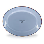 Mur by Ayca x CCH Anchovies Small 14 inch Oval Tray, Red Rim