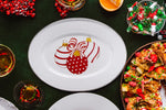 OM06 - Ornament Oval Platter - Golden Rabbit Enamelware