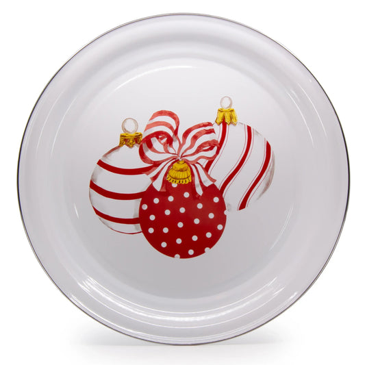OM01 - Ornament Large Tray - Golden Rabbit Enamelware