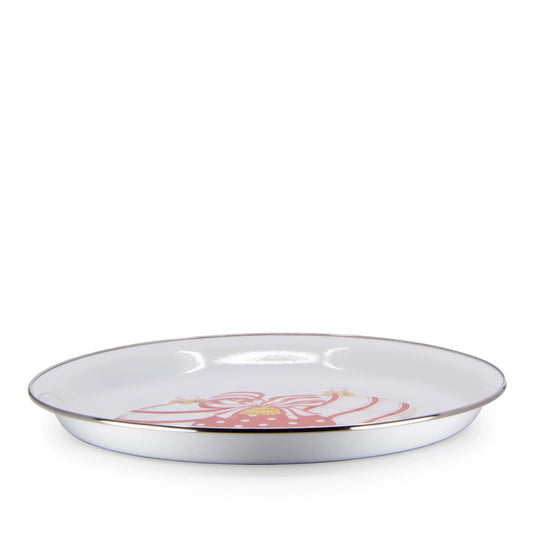 OM01 - Ornament Large Tray - Golden Rabbit Enamelware