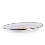 OM06 - Ornament Oval Platter - Golden Rabbit Enamelware