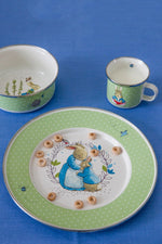 BPM60S4 - Polka Dot Peter Child Bowls - Set of 4 - Golden Rabbit Enamelware