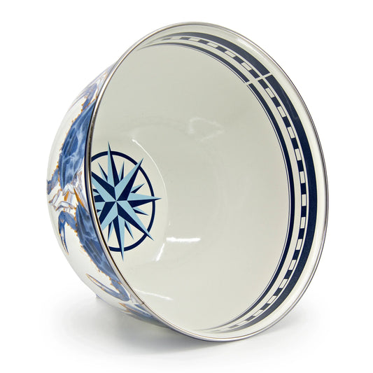 SE89 - Blue Crab Large Salad Bowl - 2