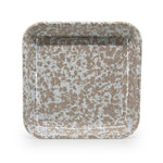 TP09S2 - Set of 2 Taupe Swirl Square Plates AltImage2
