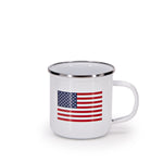Set of 4 US Flag Adult Mugs