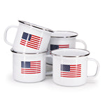 US28S4 - Set of 4 US Flag Grande Mugs - 619199884089