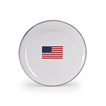 Set of 4 US Flag Sandwich Plates