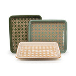 Domino x CCH Wicker Medium Rectangle Tray