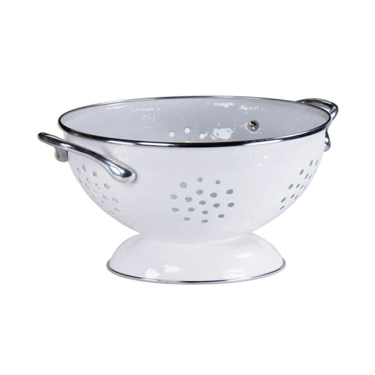 WWCOLS - White Solid Set Of Colanders - Golden Rabbit Enamelware