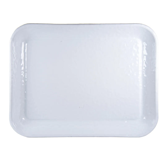 WW58S2 - Set of 2 Solid White Quarter Sheets - Golden Rabbit Enamelware