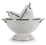 WWCOLS - White Solid Set Of Colanders