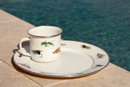 FF07S4 - Fishing Fly Dinner Plates - Set of 4 - 3