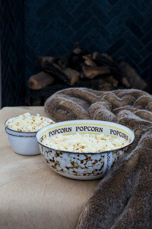 PP103 - Popcorn Bowl Gift - Golden Rabbit Enamelware