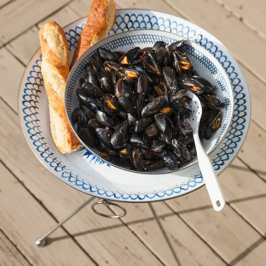 FC01 - Fish Camp Large Tray - Golden Rabbit Enamelware