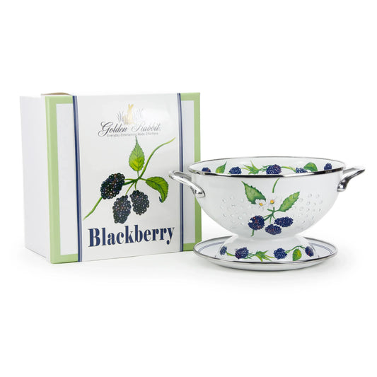 BB107 - Blackberry Colander Set - Golden Rabbit Enamelware