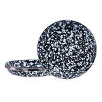 BL04S4 - Set of 4 Black Swirl Pasta Plates Primary Image