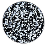 BL11S4 - Black Swirl Sandwich Plates - Set of 4 - Golden Rabbit Enamelware