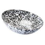 BL18 - Black Swirl Catering Bowl - Golden Rabbit Enamelware